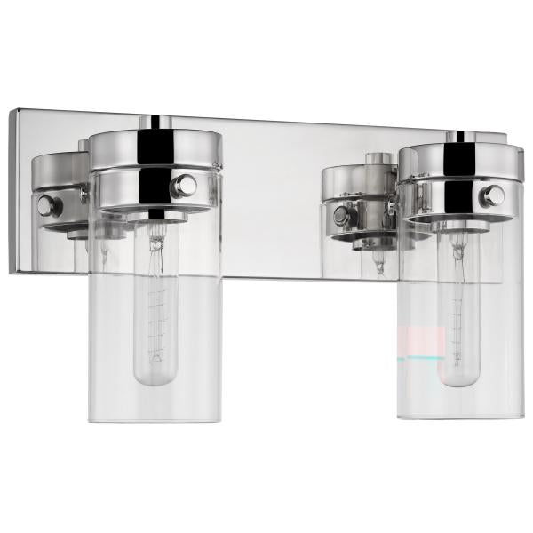 Intersection - 2 Light - Vanity - Polished Nickel with Clear Glass