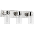 Intersection - 3 Light - Vanity - Polished Nickel with Clear Glass