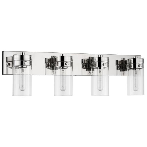 Intersection - 4 Light - Vanity - Polished Nickel with Clear Glass