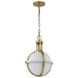 Lincoln - 1 Light Medium Pendant - Medium Base - 60 Watt - Matte White Finish - White Opal Glass