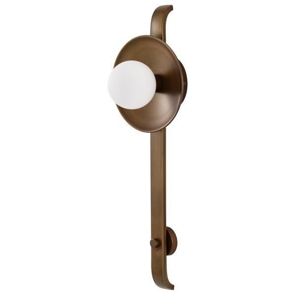 Colby 1 Light Wall Sconce - Natural Brass Finish