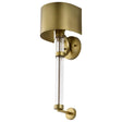 Teagon 1 Light Wall Sconce - Natural Brass Finish - Metal Shade