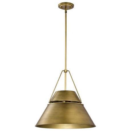 Adina 3 Light Large Pendant - Natural Brass Finish