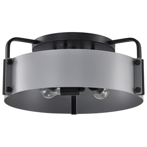 Altos 4 Light Semi Flush - 18 Inches - Gray and Matte Black Finish