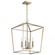 Emma 4 Light Small Pendant - Burnished Brass Finish