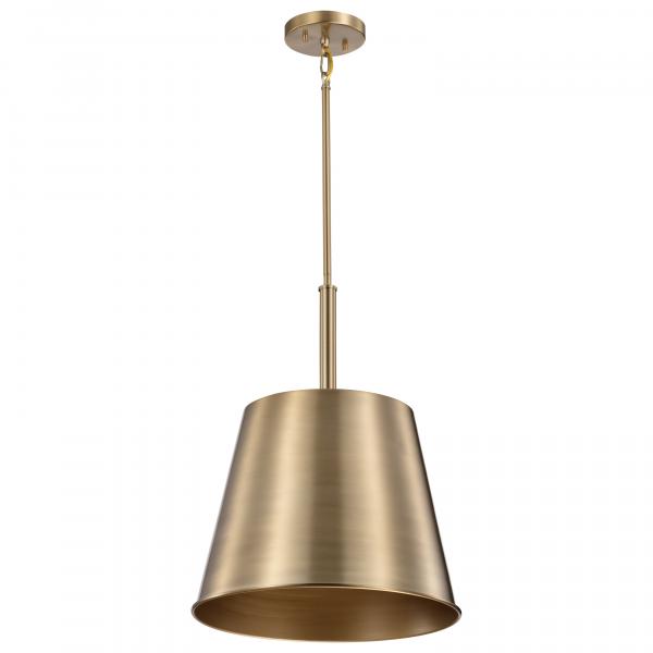 Alexis 1 Light Large Pendant - Burnished Brass and Gold Finish