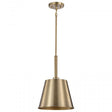 Alexis 1 Light Small Pendant - Burnished Brass and Gold Finish