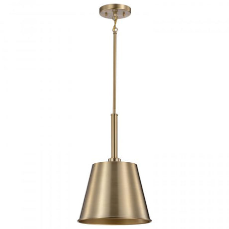 Alexis 1 Light Small Pendant - Burnished Brass and Gold Finish