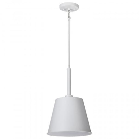 Alexis 1 Light Small Pendant - Matte White Finish