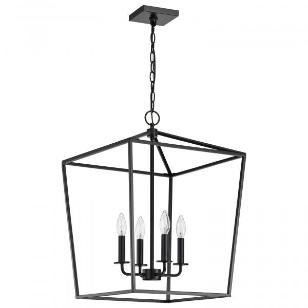 Emma 4 Light Small Pendant - Dark Bronze Finish