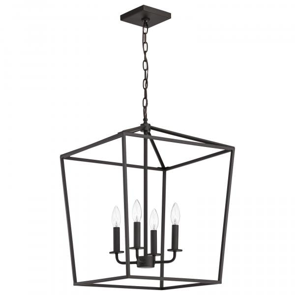 Emma 4 Light Large Pendant - Dark Bronze Finish