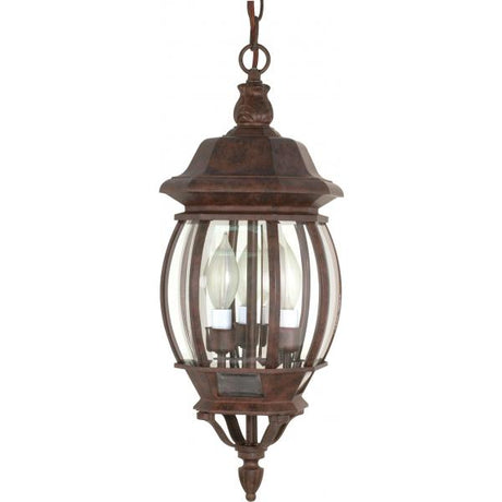 Central Park - 3 Light - 20 in. - Hanging Lantern with Clear Beveled Glass