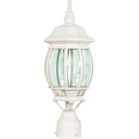 Central Park - 3 Light - 21 in. - Post Lantern with Clear Beveled Glass