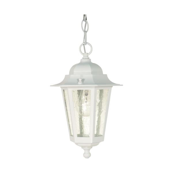 Cornerstone - 1 Light - 13 in. - Hanging Lantern with Clear Seed Glass