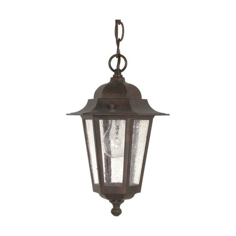 Cornerstone - 1 Light - 13 in. - Hanging Lantern with Clear Seed Glass