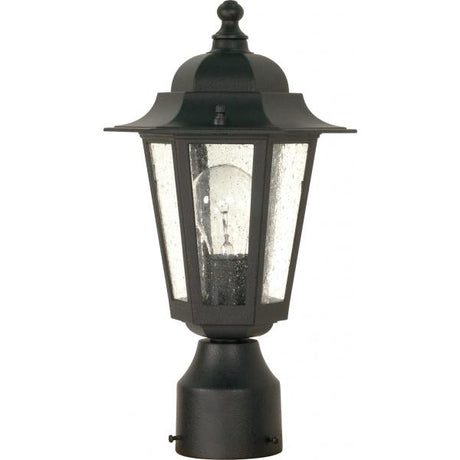 Cornerstone - 1 Light - 14 in. - Post Lantern with Clear Seed Glass