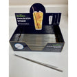 Hitt Silver Stainless Steel Stainless Steel Straw and Cleaning Brush