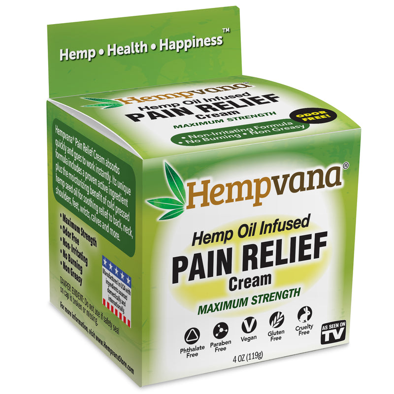 Hempvana As Seen On TV White Pain Reliever Cream 4 oz 1 pk