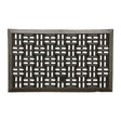 Sports Licensing Solutions 18 in. W X 30 in. L Black Trellis Scraper Rubber Door Mat