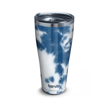 Tervis 30 oz Acid Wash Tie Dye Blue/White BPA Free Double Wall Tumbler