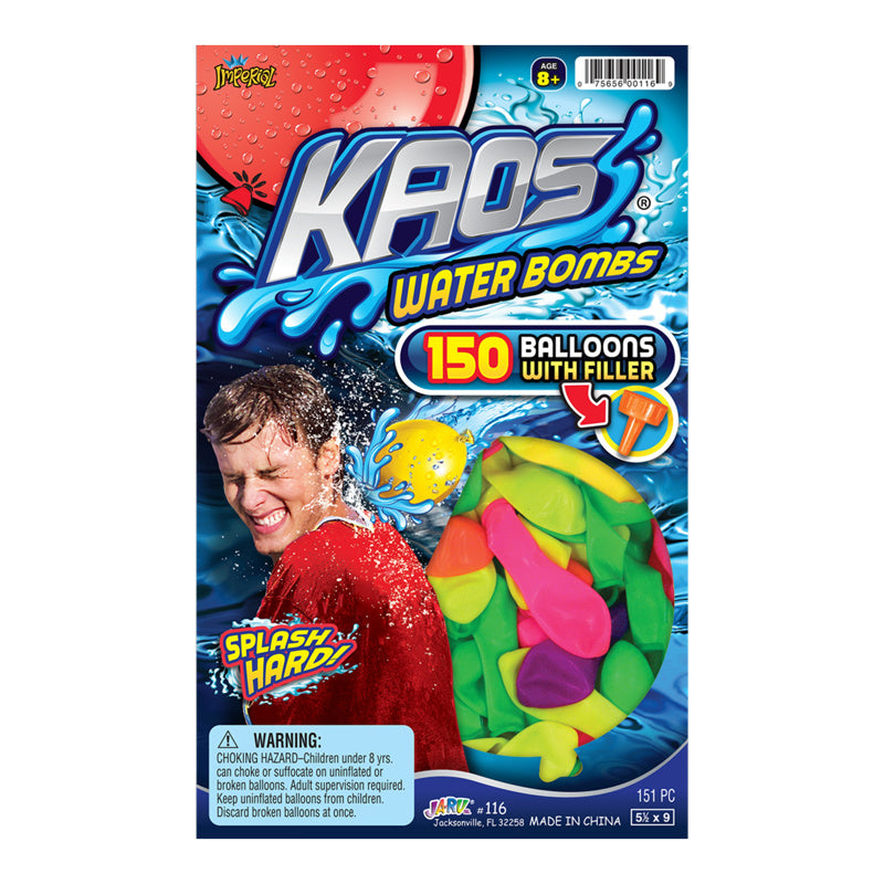 Kasos Water Balloons with Filler Rubber Latex 151 pc