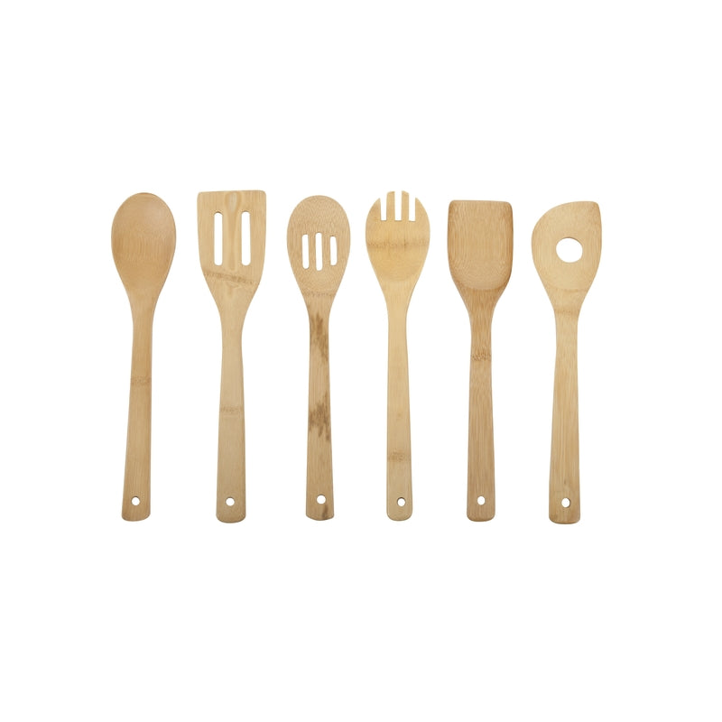 Core Kitchen Natural Bamboo Utensil Set L-15.35 W-4.37 H-2.48