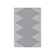 Signature Design by Ashley Alverno 94 in. W X 122 in. L Blue/White Geometric Polypropylene Rug