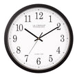 La Crosse Technology 14 in. L X 14 in. W Indoor Modern Analog Atomic Wall Clock Glass/Plastic Black