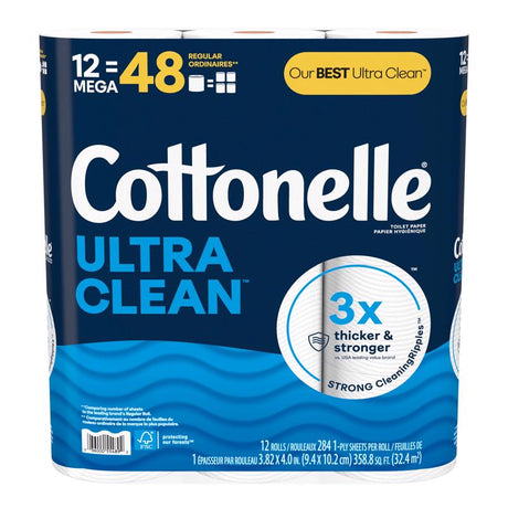 Cottonelle Ultra CleanCare Toilet Paper 12 Rolls 310 sheet