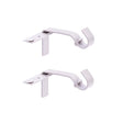 Kenney Fast Fit Brushed Nickel Silver Curtain Rod Bracket 5/8 in. L