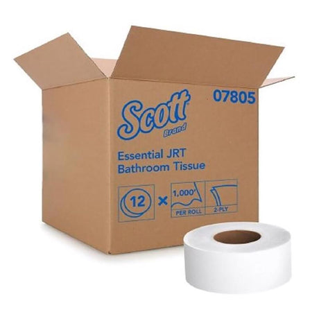 Scott Essential JRT Toilet Paper 12 Rolls 1000 ft.