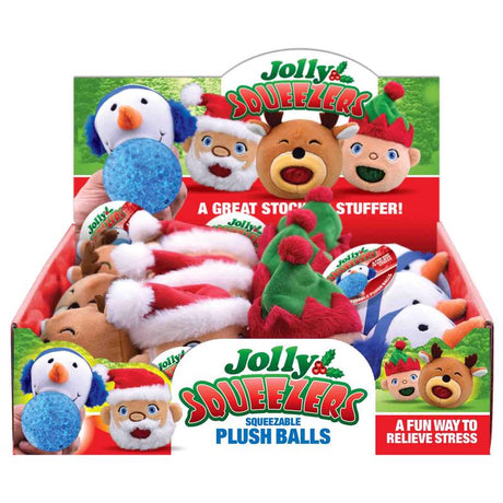 Shawshank LEDz Magic Seaons Jolly Squeezable Ball Toys Plush Assorted 12 pc