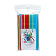 Kolorae Assorted Plastic Flexible Drinking Straws