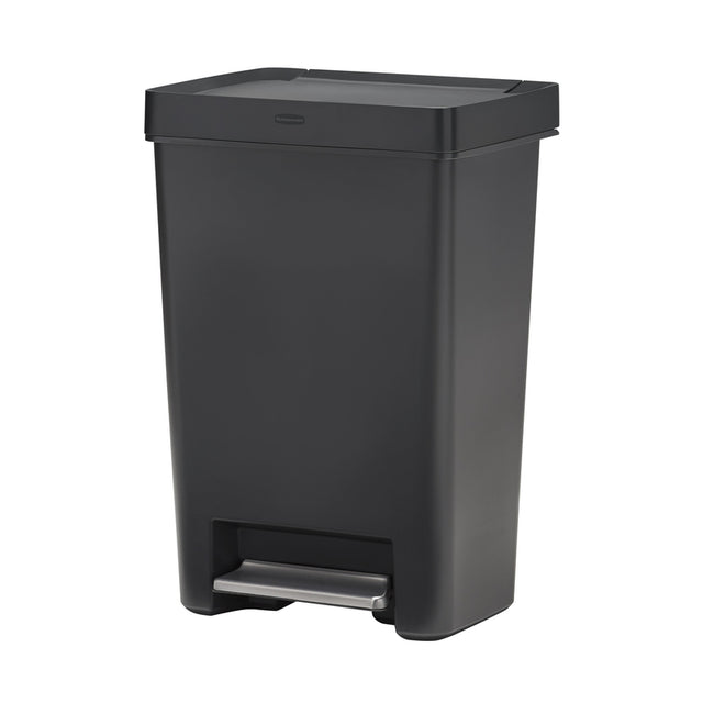 Rubbermaid Premier Series II 13 gal Gray Plastic/Stainless Steel Step On Trash Can