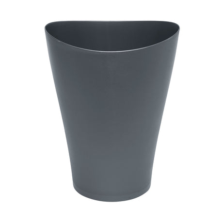 Rubbermaid Spa Works 2.25 gal Gray Plastic Vanity Wastebasket