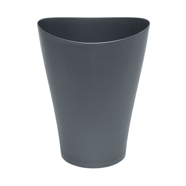 Rubbermaid Spa Works 2.25 gal Gray Plastic Vanity Wastebasket