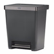 Rubbermaid Premier Series III 13 gal Gray Plastic/Stainless Steel Step On Trash Can