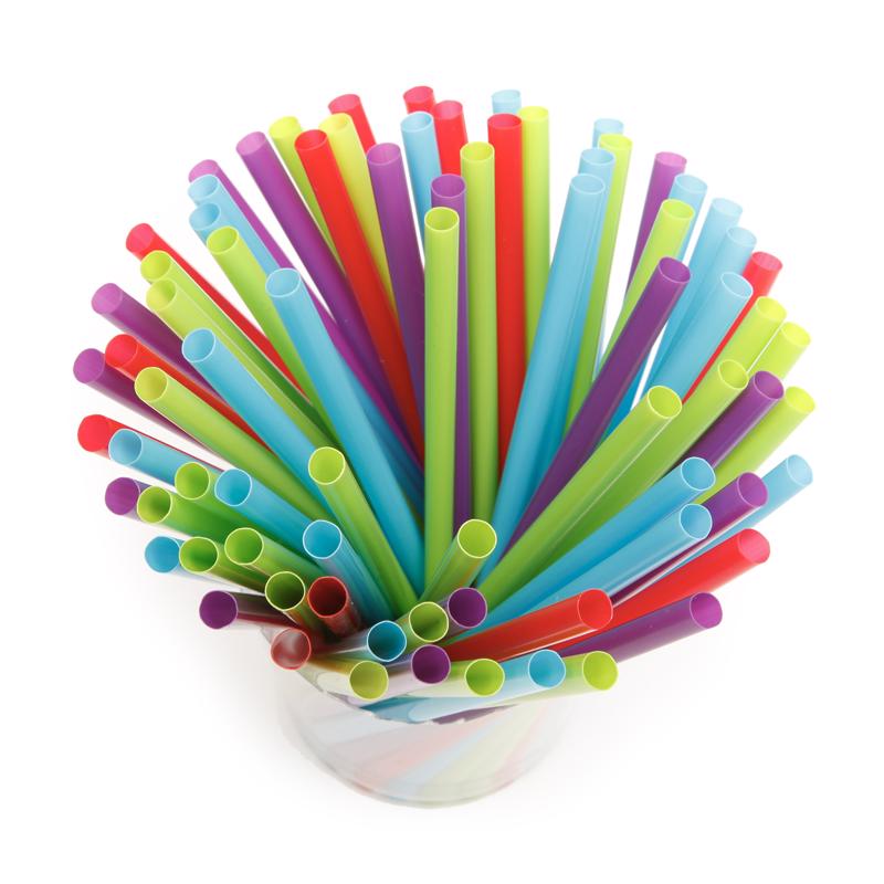 Kolorae Assorted Plastic Drinking Straws