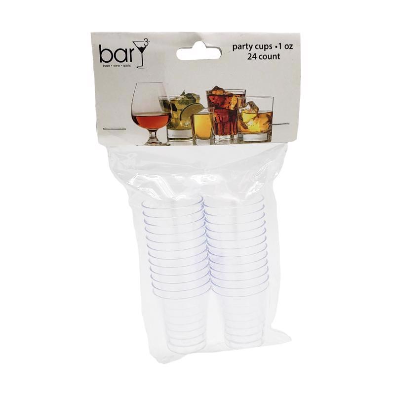 BarY3 1 oz Clear Polyester Disposable Shot Glass