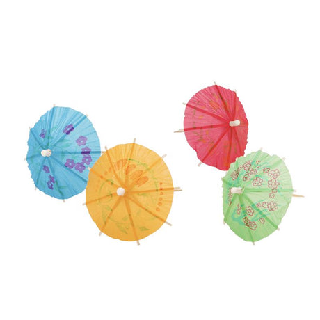 Viovia Assorted Polypropylene Umbrella Appetizer Picks