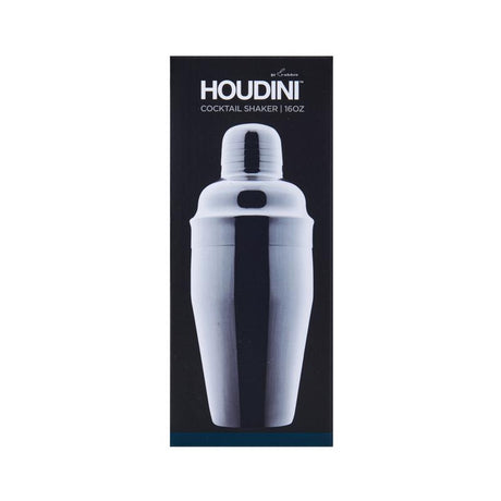 Houdini 16 oz Silver Stainless Steel Cocktail Shaker