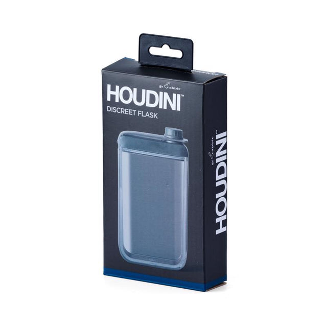 Houdini 7.25 oz Black/Clear Plastic/Silicone Flask