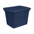 Sterilite 18 gal Blue Storage Tote 16.125 in. H X 18.375 in. W X 23.5 in. D Stackable