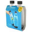 SodaStream Black 1 L Carbonator Bottle 2 pk