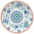 TarHong Multicolored Melamine Rio Turquoise Floral Platter 14 in. D 1 pc