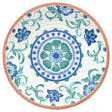 TarHong Multicolored Melamine Rio Turquoise Floral Salad Plate 8.5 in. D 1 pc