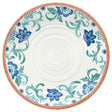 TarHong Multicolored Melamine Rio Turquoise Floral Dinner Plate 10.5 in. D 1 pc