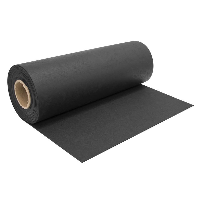 Multy Home 27 in. W X 50 ft. L Black Rubber Runner Mat