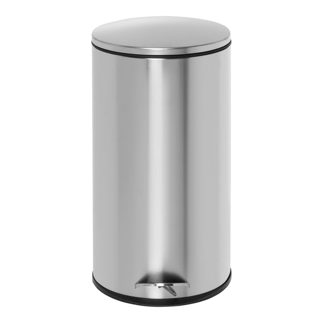 Honey-Can-Do 7.93 gal Silver Stainless Steel Step-On Trash Can