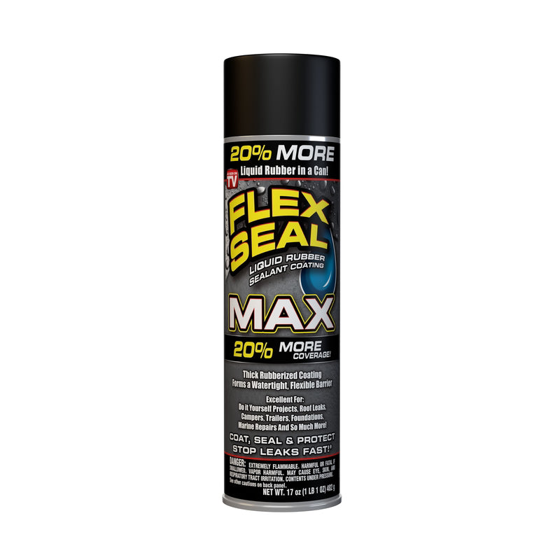 Flex Seal Family of Products Flex Seal MAX Black Rubber Spray Sealant 17 oz